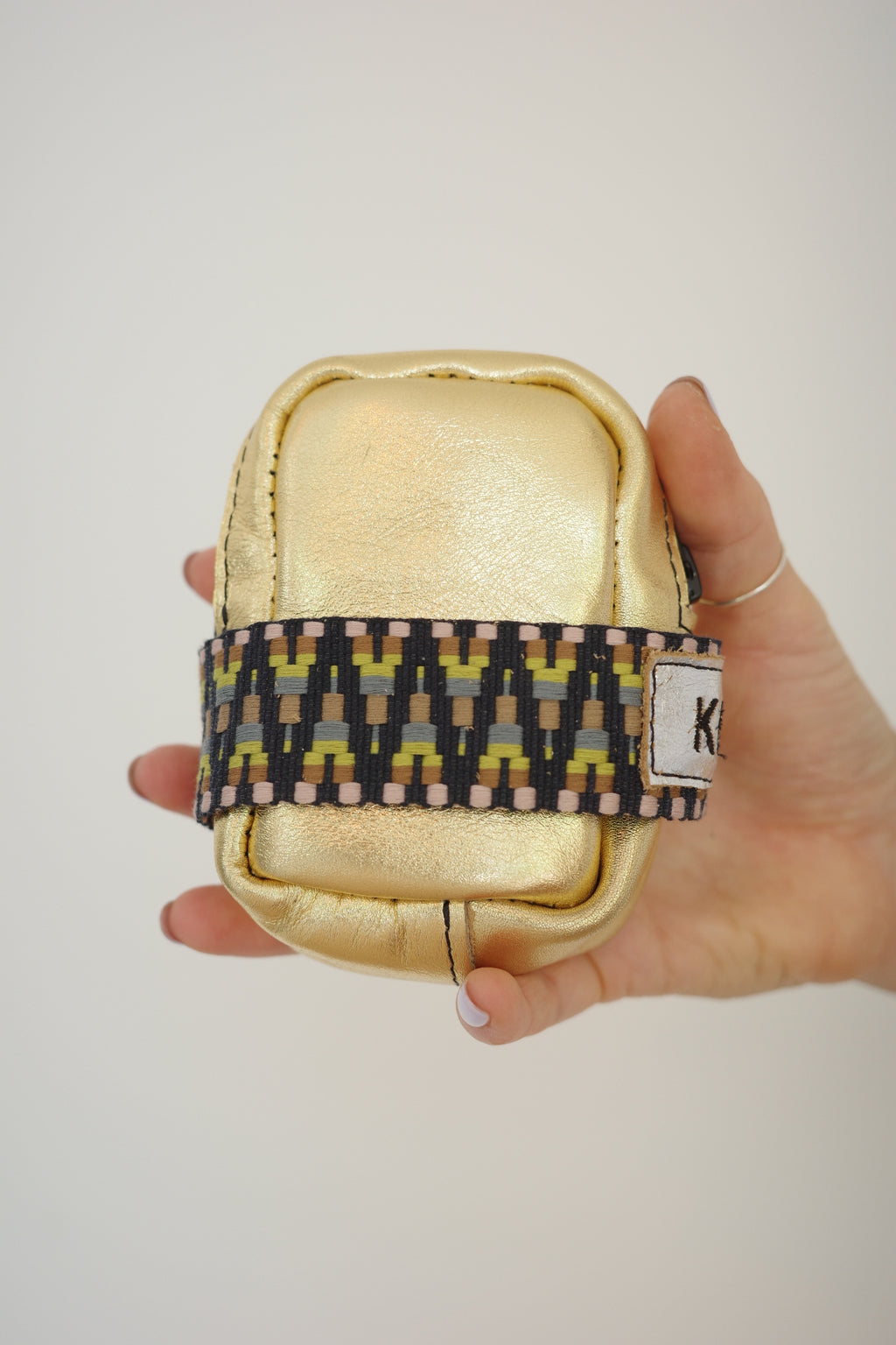 Saddle bag Gold + Ethnic Multi