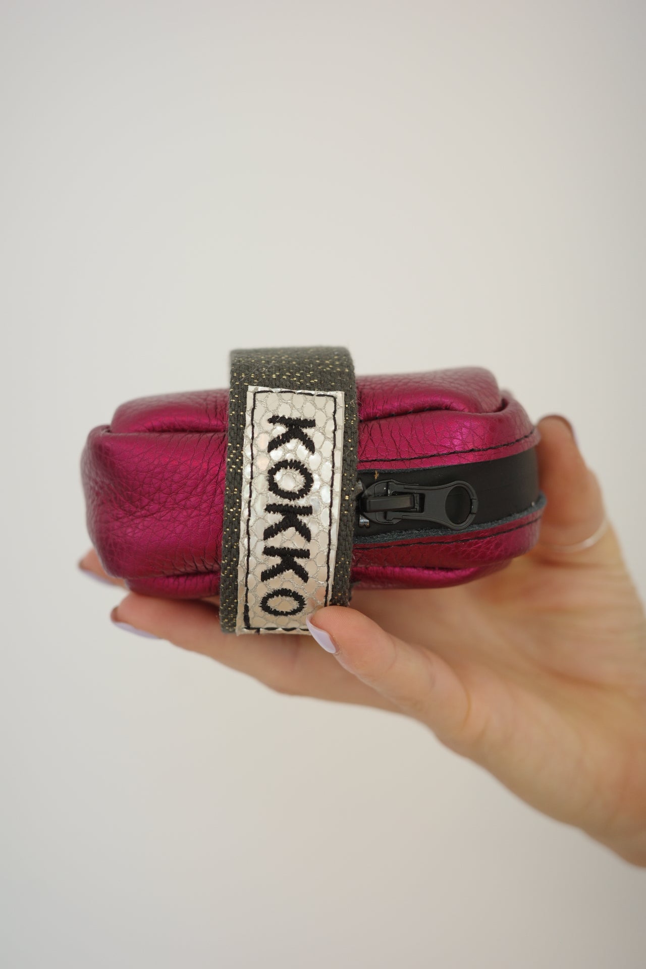 Saddle bag Fuchsia + Khaki