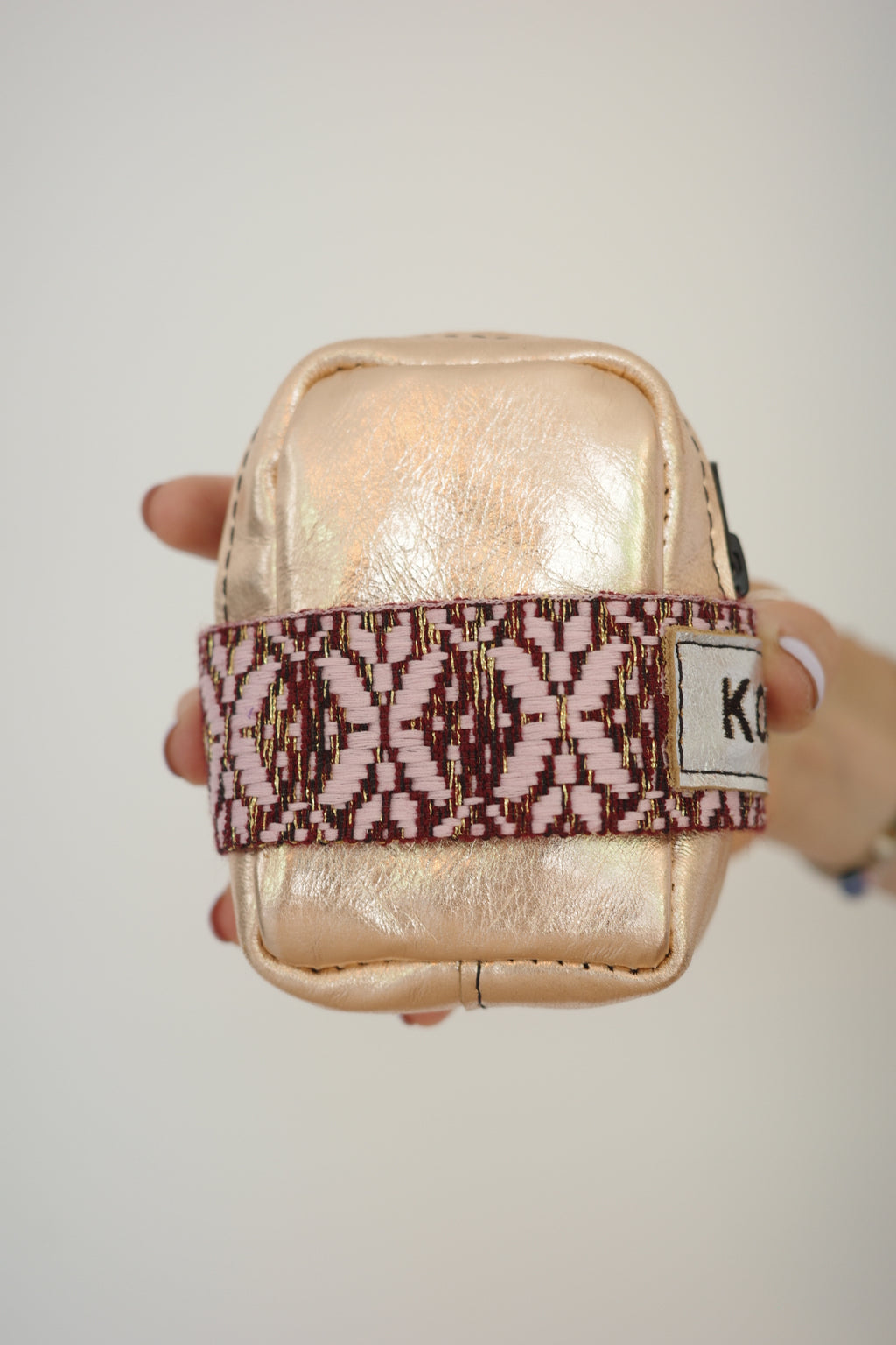 Saddle bag Pink Gold + Pink Print