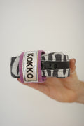 Saddle bag Zebra + Purple