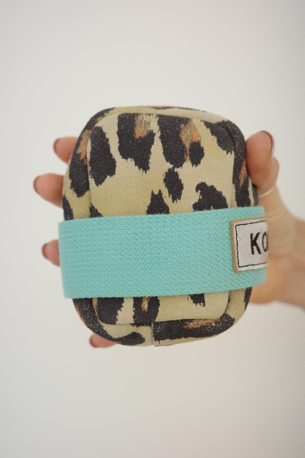 Saddle bag Leopard + Turquoise