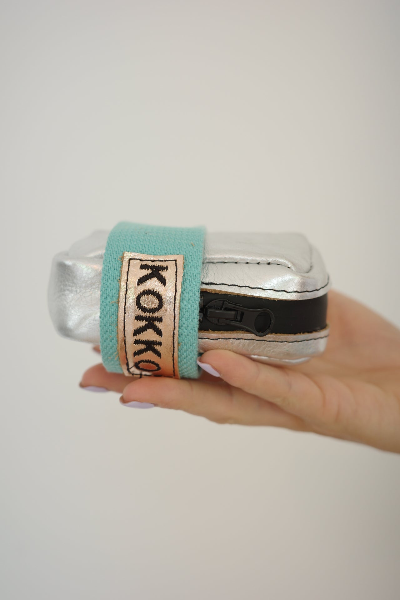 Saddle bag Silver + Turquoise