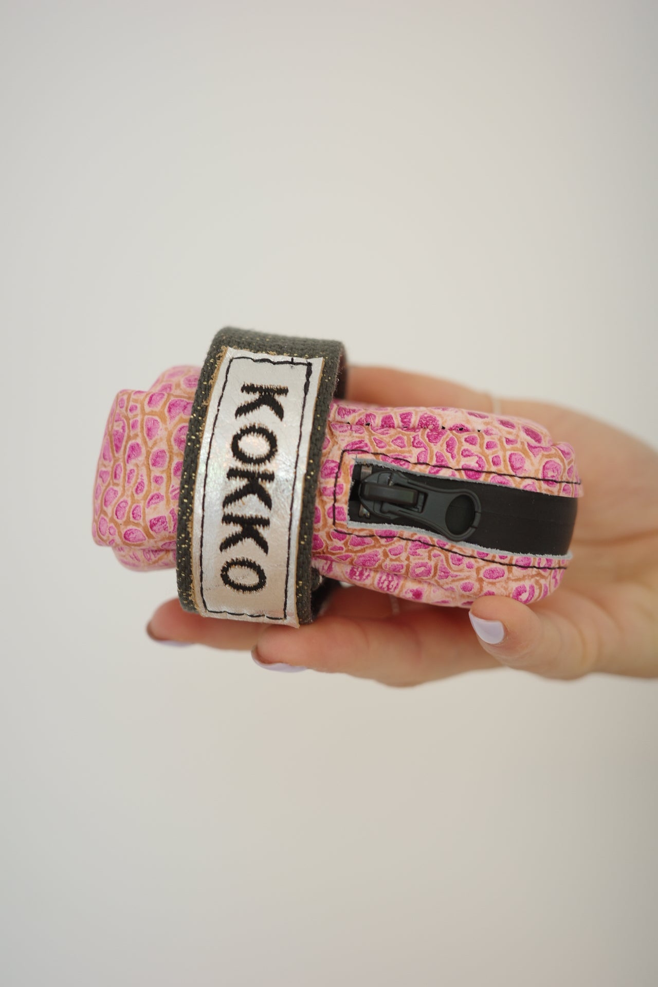 Saddle bag Pink Print + Khaki