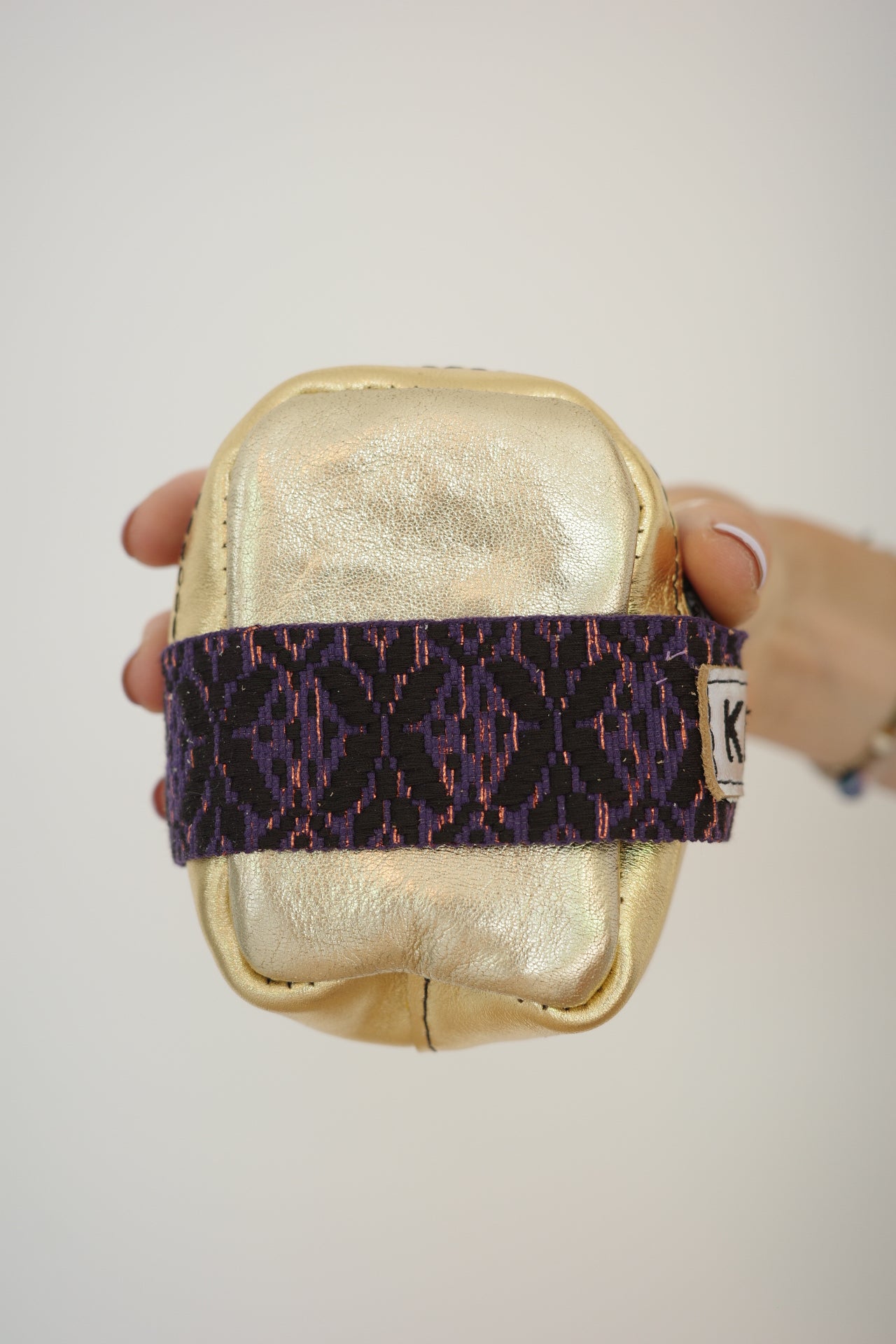 Saddle bag Gold + Purple