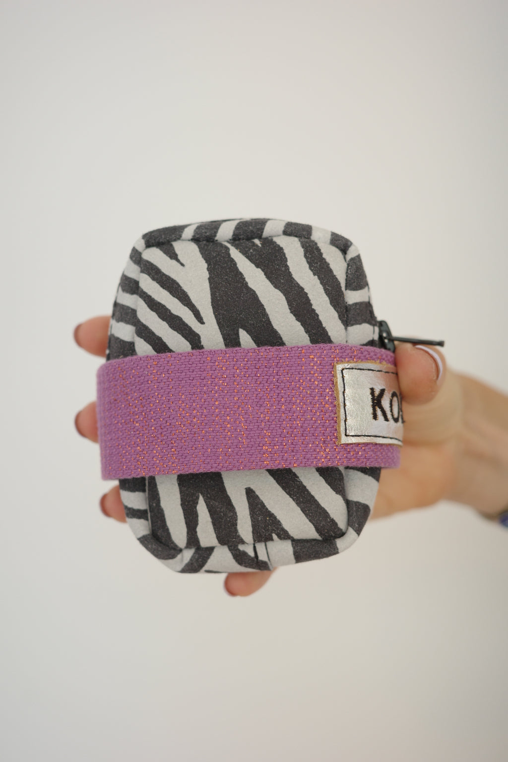 Saddle bag Zebra + Purple