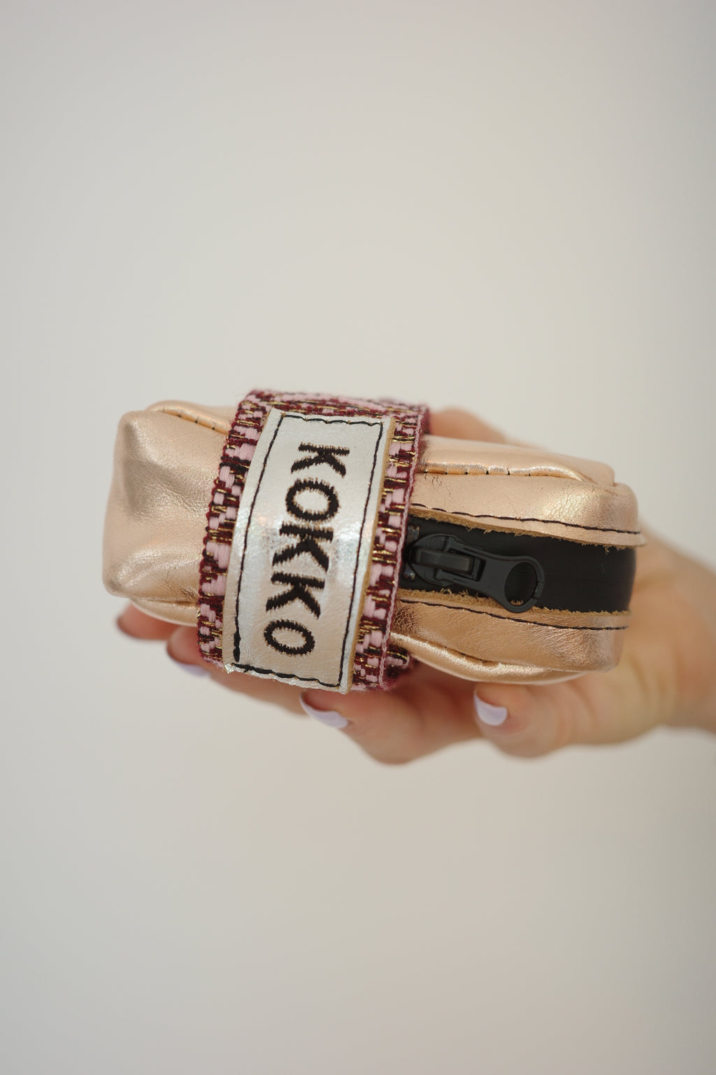 Saddle bag Pink Gold + Pink Print