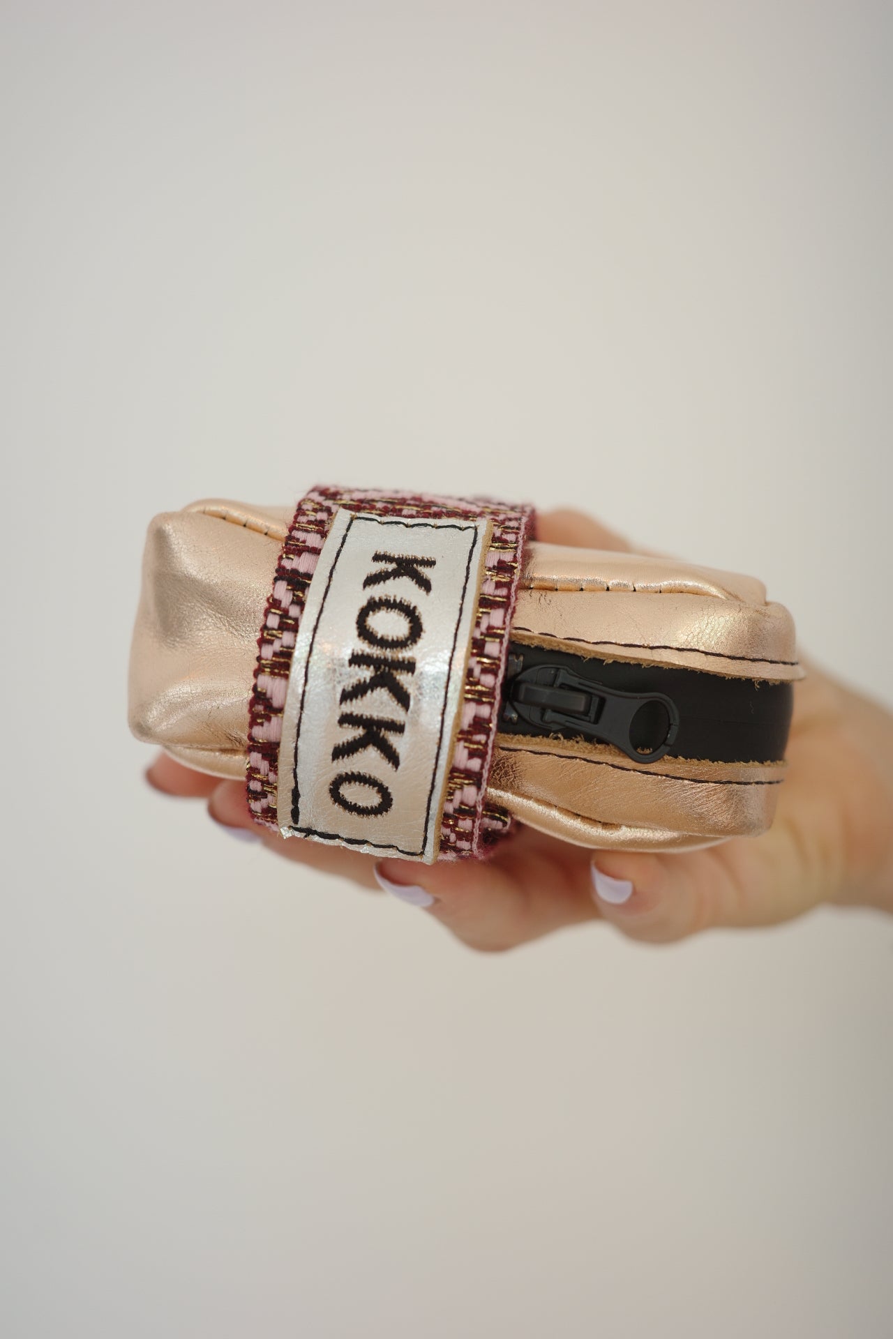 Saddle bag Pink Gold + Pink Print