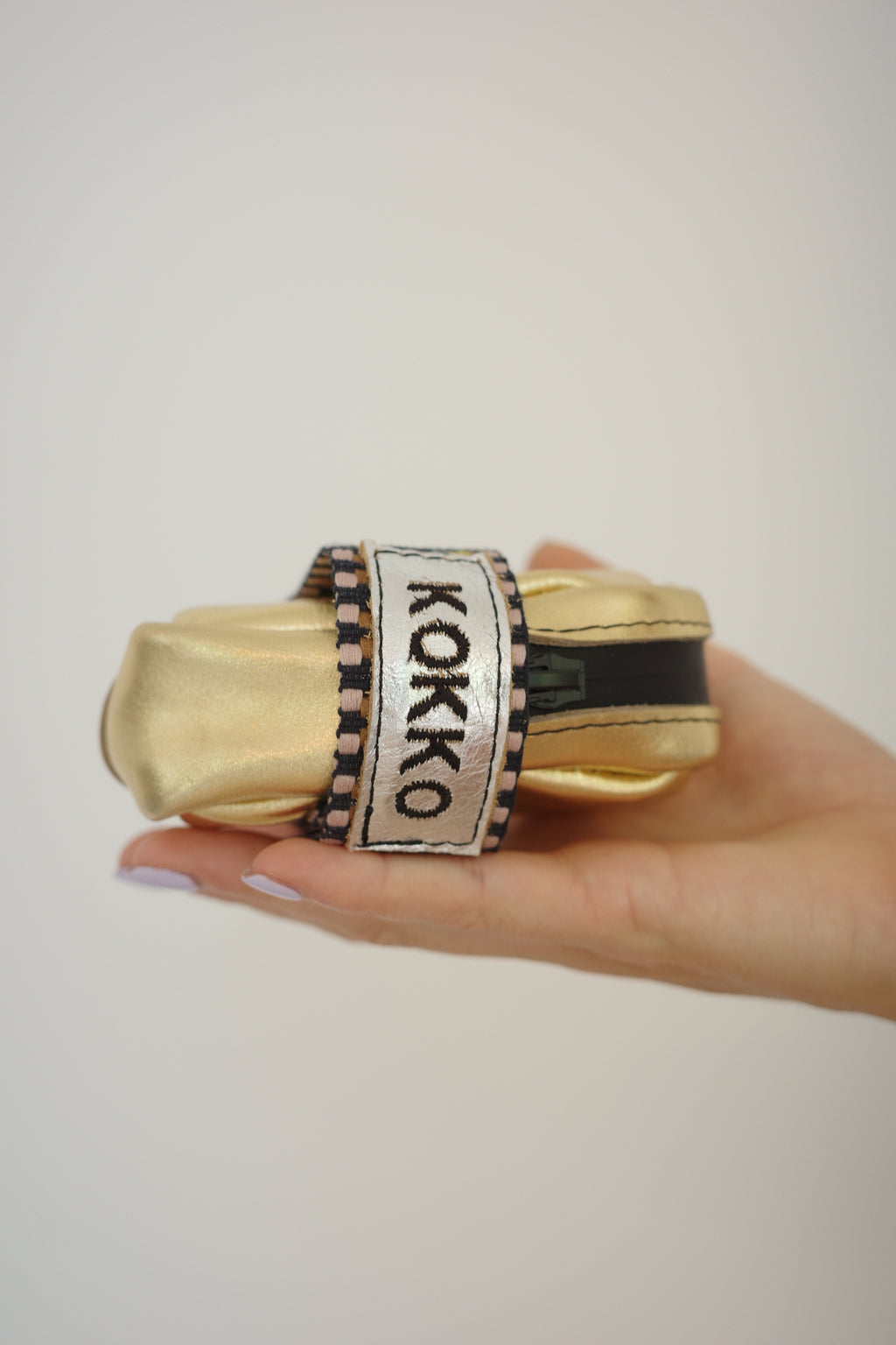 Saddle bag Gold + Ethnic Multi