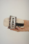 Saddle bag Beige + Ethnic Multi