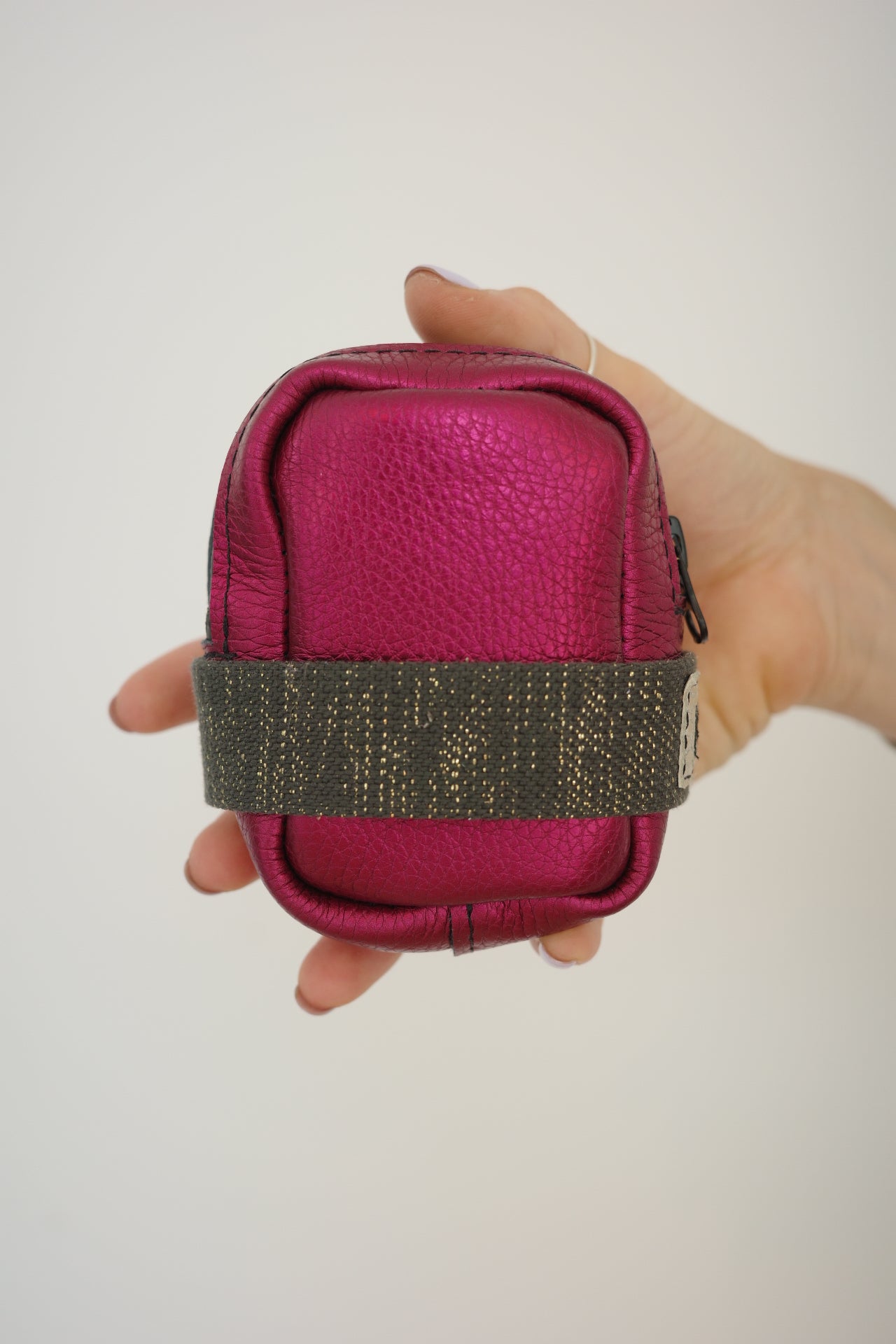 Saddle bag Fuchsia + Khaki