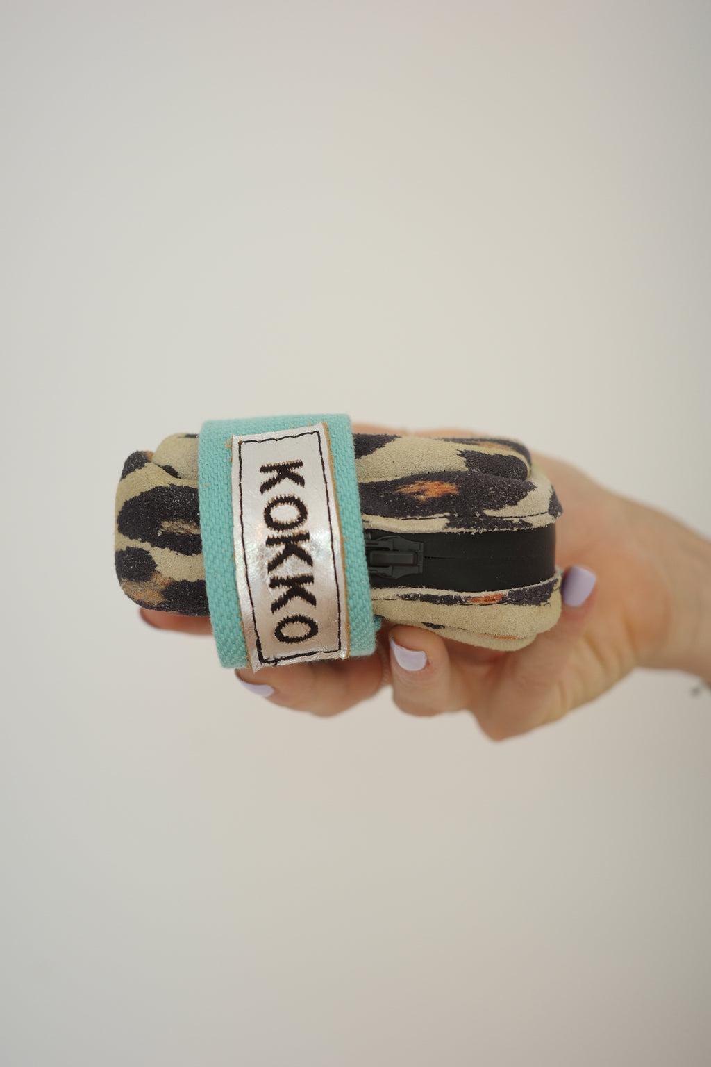 Saddle bag Leopard + Turquoise
