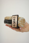Saddle bag Brown Snake + Black Sparkly strap